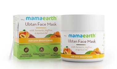 Mamaearth Ubtan Face Pack Mask for Fairness, Tanning & Glowing Skin with Saffron, Turmeric & Apricot Oil, 100g