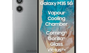 Samsung Galaxy M35 5G (Thunder Grey,6GB RAM,128GB Storage)| Corning Gorilla Glass Victus+| AnTuTu Score 595K+ | Vapour Cooling Chamber | 6000mAh Battery | 120Hz Super AMOLED Display| Without Charger
