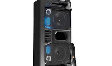 ZEBRONICS Space Deck Pro 55W Bluetooth Supporting Portable Speaker with USB,mSD Card,AUX,Built -in FM,LED Lights, TWS Function, Wireless Mic and Remote Control (Black)