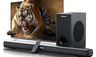 CrossBeats Blaze B600 Max 2.1 Home Theatre 325W Sound bar for TV with subwoofer| Remote Control | Bluetooth Speaker with Bass| Soundbar 3 EQ Modes, HDMI Arc, USB Optical & Aux| Music System for Home