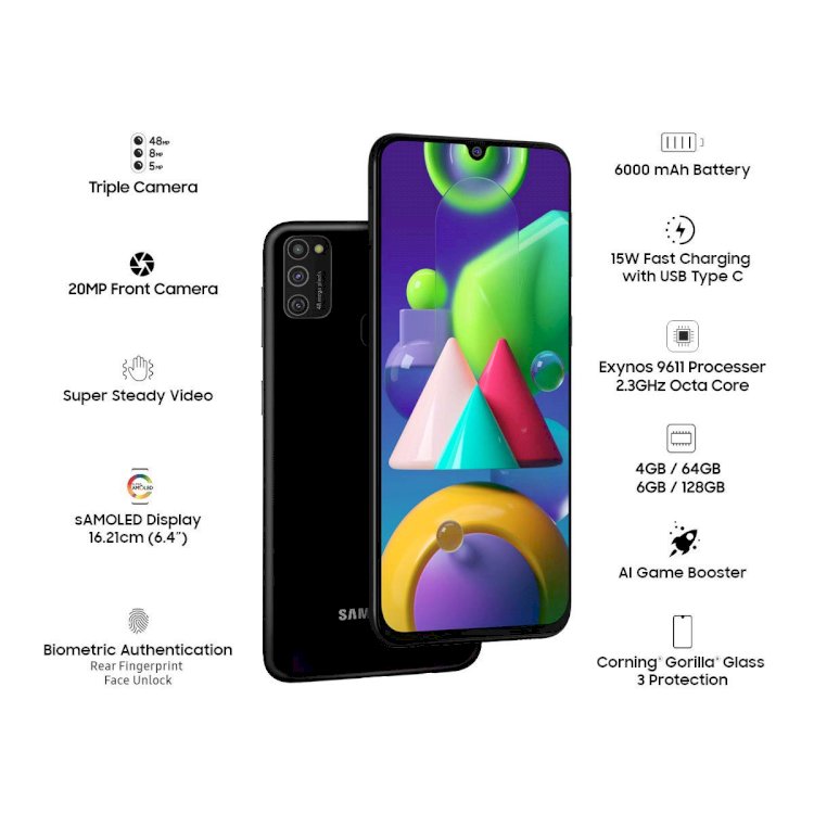 Samsung Galaxy M16 5G (Mint Green, 4GB RAM, 128 GB Storage) | MediaTek Dimensity 6300 | AnTuTu Score 422K+ | Super Amoled Display | 25W Fast Charging | 6 Gen. of OS Upgrades | Without Charger