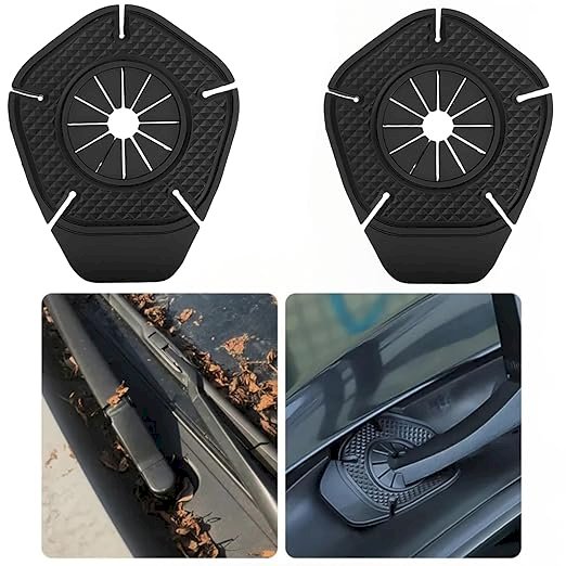 SARTE Car Wiper Hole Protector Pad Car Silicon Wiper Windshield Car Wiper Cover Dust Front Cover Car Wiper Protector Windscreen Car Protection Accessories Universal For Most Vehicles (Black 2Pcs)